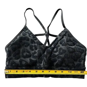 Balance Athletica Vitality Womens M Lux Form Sports Bra Panther Black Velvet New thumbnail 6