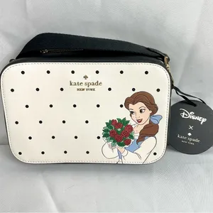Disney X Kate Spade Crossbody Purse Beauty And The Beast Mini Camera Bag NWT thumbnail 5