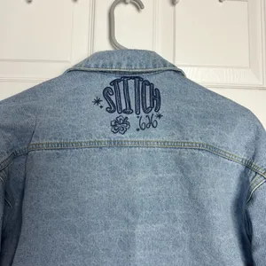 Disney Blue‎ Jean Jacket with Embroidered Designs thumbnail 9