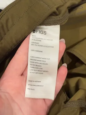 Women’s FIGS Martini Olive Yola HR Scrub Pants thumbnail 2