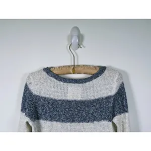 Y2K Abercrombie & Fitch Striped Sweater Womens S Blue White Preppy 2000s Bella thumbnail 6