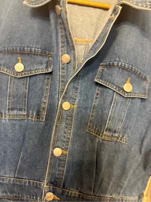 &merci Denim Jumpsuit Size Large thumbnail 4