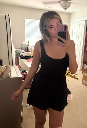 Juliette Free People Romper Smocked thumbnail 1