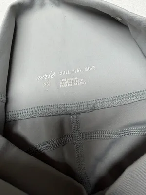 aerie High-Rise Laser-Cut Leggings — Light Gray thumbnail 9