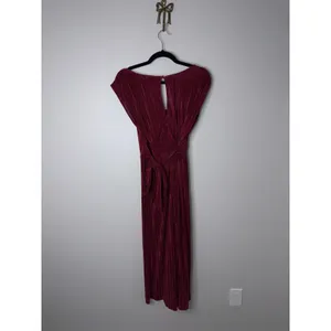 Anthropologie Maeve Burgundy Purple-Pink Ribbed Sonata Wide-leg Jumpsuit 6 thumbnail 3