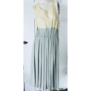 Vintage 90s Jessica Howard Gingham Dress Set Cottagecore Prairie 2pc Size 14 thumbnail 4