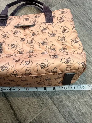 Radley London Designer Purse, Handbag, Pink Signature Dog Quilted Pattern thumbnail 6