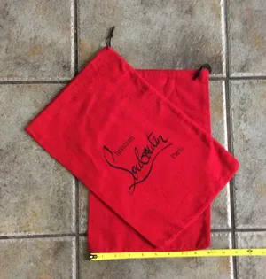 Christian Loubitin Red Dust Bags 9” x 14” thumbnail 1