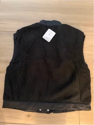 NEW Black Winter Snow Fleece Vest L thumbnail 2