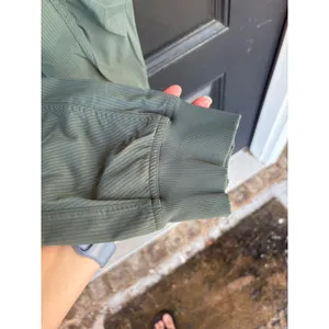 Lululemon Beyond the Studio Jogger Sage Green Pinstripe Ruched Pants Womens SZ 6 thumbnail 6