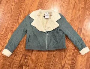 Forever 21 Sherpa and corduroy jacket thumbnail 1