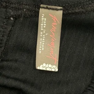 Free People Movement Hot Tip Layer Crop Top Long Sleeve Ruched Black Large Yoga thumbnail 10