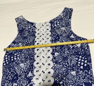 Lilly Pulitzer For Target Blue Fish Patterned Sheath Dress Sz 6 thumbnail 5