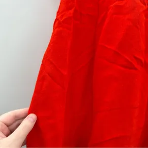 Zara Reddish Orange Short Sleeve Button Down Tie Mini Dress Size‎ XS thumbnail 8