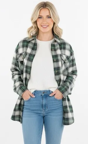 RedHead button down shirt shacket size medium cotton fabric thumbnail 1