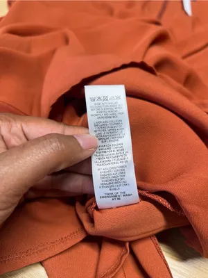 ASOS Twist & Drape Midi Dress in Rust Orange thumbnail 10
