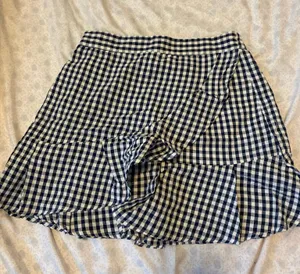 BNWT Sim & Sam navy gingham skirt  thumbnail 1