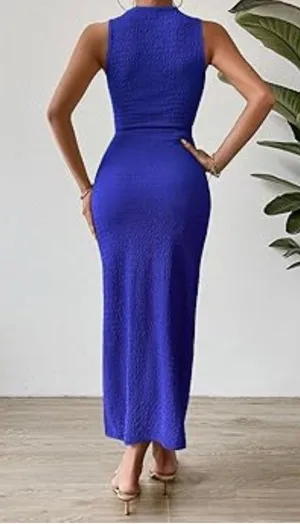 Blue Cut Out Dress thumbnail 2