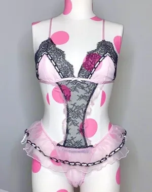 Rare Victoria’s Secret Ballerina Cutout Teddy thumbnail 1