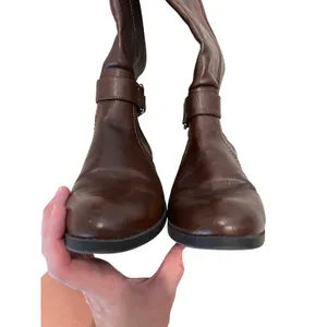 Tall Brown, ridging style gold buckle boots 7‎ thumbnail 7