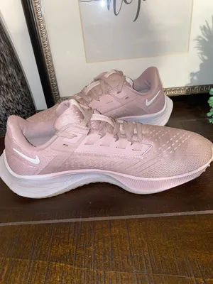 Nike Air Zoom Pegasus 38 Running Sneakers Size 7.5 Champagne White Barely Rose thumbnail 9