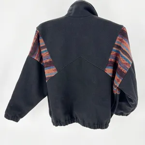 Vintage Comfy USA wool southwestern western Aztec jacket size 10 black thumbnail 2
