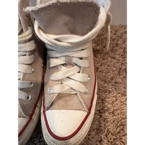Converse Chuck Taylor All Star High Top Sneakers Women's 6.5 Beige Tan Canvas thumbnail 5