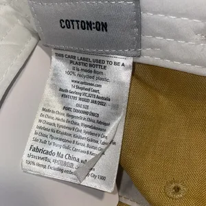 New Cotton on tan hat adjustable sustainable hemp thumbnail 4