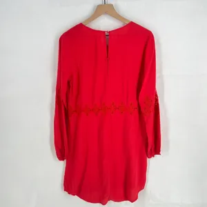 Gianni Bini Mini Dress Womens XS Red Viscose Lace Cutout Detail Keyhole Back‎ thumbnail 11