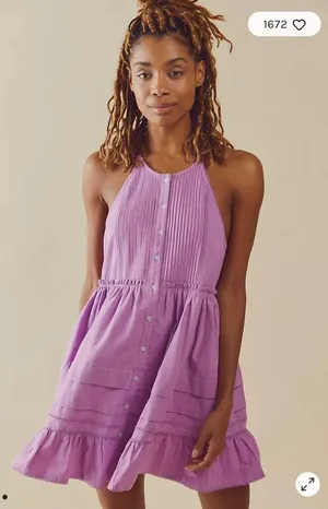 Free People Desert Days Mini Dress in White, Size S New w/Tag thumbnail 3