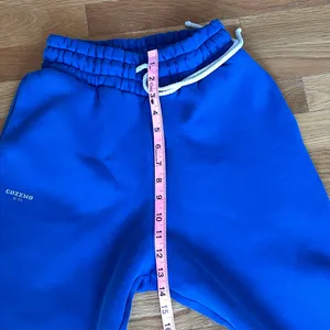 Women’s Blue Fleece Joggers XS/S Cotton Blend High Waist Sweatpants Cozy Lounge thumbnail 6