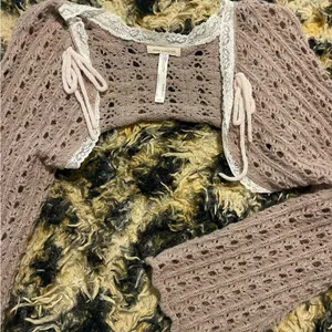 Urban Outfitters Lace Trim Knit Shrug thumbnail 1