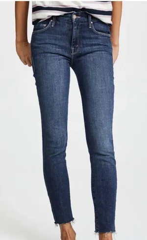 Mother Looker Ankle Fray Jeans in Girl Crush thumbnail 1
