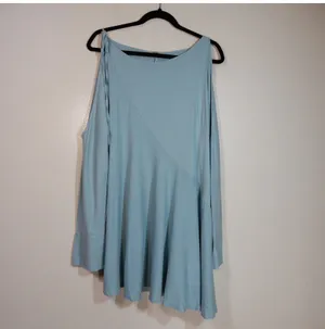 Free People Clear Skies Asymmetrical Cold Shoulder Tunic Dress thumbnail 6