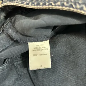 Young Fabulous & Broke Clyde Tencel Cargo Pants Small Blue Grey Cropped thumbnail 9