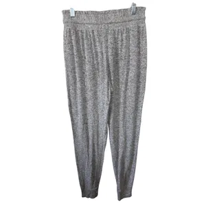 Aerie Gray Heathered Jogger Pants Soft Lounge Drawstring Waist Size‎ Small thumbnail 6