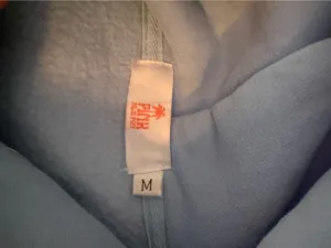 Pink Palm Puff Hoodie Blue thumbnail 5