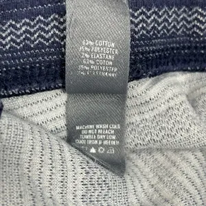 Aerie Blue Striped High Rise Full Length Skinny Cotton Blend Leggings Medium thumbnail 4