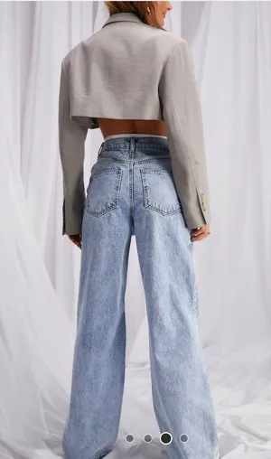 ASOS High Rise Relaxed Dad Jeans thumbnail 2