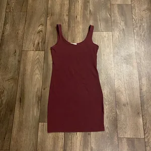 Forever 21 Burgundy Bodycon Mini Dress Sleeveless Stretch Fitted Small thumbnail 3