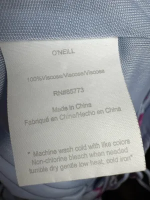 O'Neill Milly Periwinkle Blue Floral Print Maxi Dress Size Small thumbnail 12