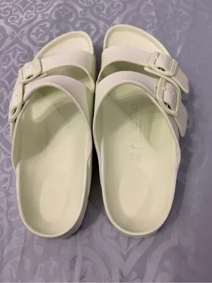 Birkenstock Light Green Two-Strap Sandals thumbnail 3