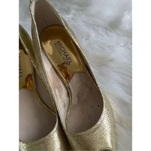 Michael Kors gold heels high heels stiletto size 6 but fits like 6.5 thumbnail 5
