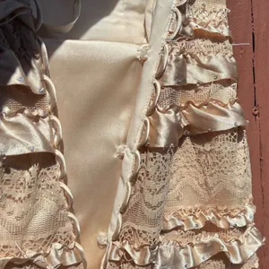 Mori Lee by Madeline Gardner 1/2 tiered ruffle strapless formal corset dress thumbnail 10