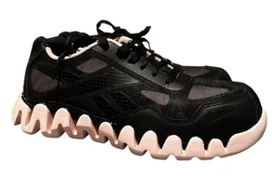 Reebok Womens Zig Pulse Work Black Work and Safety Shoes 9.5 Medium (B,M) Comp thumbnail 1