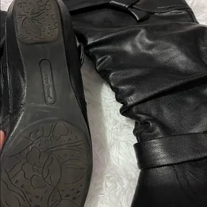 Bare traps black slouchy knee high boots size 7.5 thumbnail 6