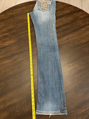 VTG Grace In LA Jeweled Bootcut Embroidered Jeans Womens Size 5 (28x34) thumbnail 6