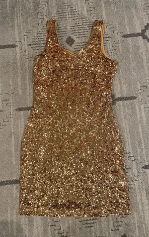 Amazon Gold sequence dress thumbnail 1