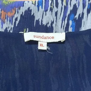 Sundance Silk Peacock Silk Dress Women’s XL thumbnail 3