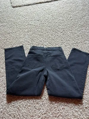 Macy's Black High-Rise Straight Jeans thumbnail 3